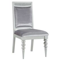 ACME 61802 Maverick - Side Chair (Set of 2) - Fabric & Platinum