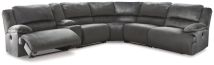 Signature Design by Ashley® 36505S15 Clonmel - Charcoal - 6-Piece Power Reclining Sectional