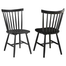 Coaster Fine Furniture 183042 Hollyoak - Windsor Wood Dining Side Chair (Set of 2) - Black