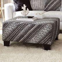 Furniture of America SM5173-OT Eimear - Ottoman - Off-White / Black