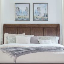 Liberty Furniture 104-BR22H Liberty Furniture 104-BR22H Twin Lakes - King Sleigh Headboard - Chestnut