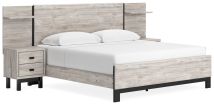 Signature Design by Ashley® B1036B8 Vessalli - Gray - King Panel Bed With Extensions