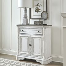 Liberty Furniture 244-AC1000 Magnolia Manor - Accent Cabinet - Antique White