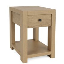 Riverside Furniture 91012 Davie - Chairside Table - Light Brown
