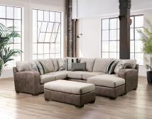 Furniture of America SM5404-SECT Ashenweald - Sectional - Brown / Light Brown