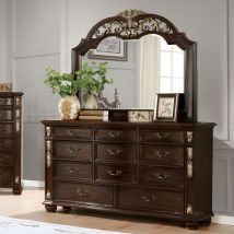 Furniture of America CM7926D Theodor - Dresser - Brown Cherry