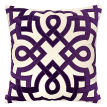 Furniture of America PL8062-2PK Jorja - Pillow (Set of 2) - Beige / Purple