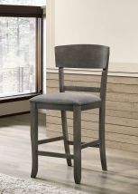 Furniture of America CM3733GY-PC-2PK Stacie - Counter Height Chair(Set of 2) - Gray
