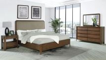Coaster Fine Furniture 223321KE-S4 Maderia - 4 Piece Eastern King Bedroom Set - Walnut