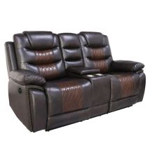 New Classic U7005-25P1-BRN New Classic U7005-25P1-BRN Nikko - Console Loveseat With Power Footrest - Brown