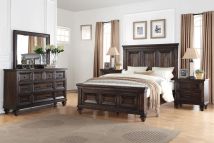 New Classic 00-2264-35N New Classic 00-2264-35N Sevilla - 5/0 Queen 5 Piece Bedroom Set (Bed, Dresser, Mirror, 2 Nightstands) - Brown