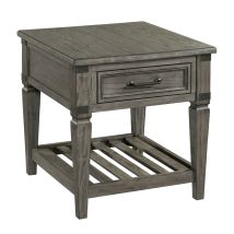 Intercon FR-TA-2426-PEW-C Intercon FR-TA-2426-PEW-C Foundry - End Table - Brushed Pewter