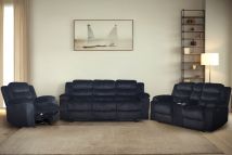 New Classic 20-U1816K-3NP New Classic 20-U1816K-3NP Willow - 3 Piece Sofa & Loveseat & Recliner - Black
