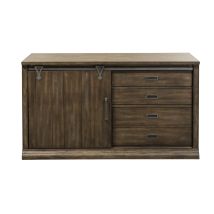 Liberty Furniture 466-HO120 Stone Brook - Computer Credenza - Rustic Saddle