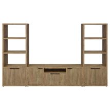 Coaster Fine Furniture 701702-SET Tabby - 3 Piece TV Entertainment Center - Mango
