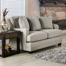 Furniture of America SM8193-LV Stephney - Loveseat - Gray / Gold
