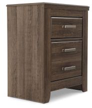 Ashley Furniture B251-92 Juararo - Two Drawer Night Stand - Dark Brown