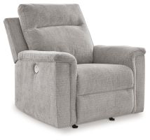 Signature Design by Ashley® 3320198 Barnsana - Ash - Power Rocker Recliner