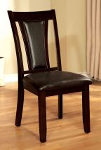 Furniture of America CM3984DK-SC-2PK Brent - Side Chair (Set of 2) - Dark Cherry / Espresso