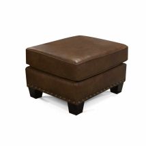 England Furniture 5307ALN Salem Leather Ottoman with nails