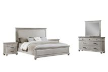 New Classic 00-B3941-35N New Classic 00-B3941-35N Silver Sands - 5/0 Queen 5 Piece Bedroom Set (Bed & Dresser & Mirror & 2 Nightstands) - Gray
