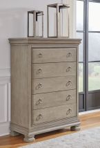 Signature Design by Ashley® B924-46 Lexorne - Gray - Five Drawer Chest