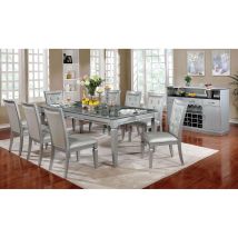 Furniture of America CM3452T Alena - Dining Table - Silver