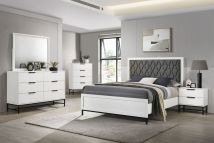 Coaster Fine Furniture 224861Q-S5 Sonora - 5 Piece Queen Bedroom Set - White