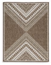 Ashley Furniture R900012 Dunsler - 5' x 7' Rug - Brown / Cream