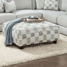 Furniture of America SM8189-OT Pelham - Ottoman - Stripe Multi