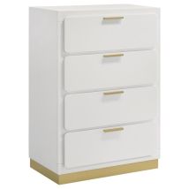 Coaster Fine Furniture 224775 Caraway - 4-Drawer Bedroom Chest - White