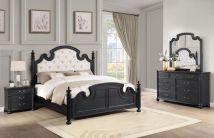 Coaster Fine Furniture 224761KE-S4 Celina - 4 Piece Eastern King Bedroom Set - Black