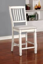 Furniture of America CM3194PC-2PK Kaliyah - Counter Height Chair (Set of 2) - Antique White