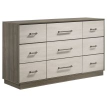 Coaster Fine Furniture 224983 Fenwick - 9-Drawer Dresser - Gray Oak