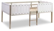 Signature Design by Ashley® B081-162 Wrenalyn - White / Brown / Beige - Twin Loft Bed Frame