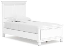 Signature Design by Ashley® B680B6 Fortman - White - Twin Panel Bed