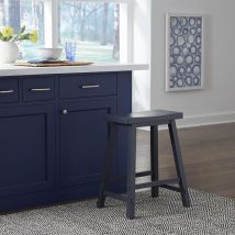 Liberty Furniture 38-B1824-N Creations - 24" Sawhorse Counter Stool - Navy