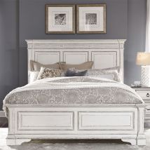 Liberty Furniture 520-BR-QPB Liberty Furniture 520-BR-QPB Abbey Park - Queen Panel Bed - Antique White