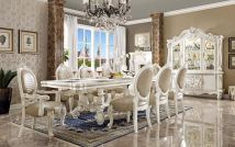 ACME DN01390 Versailles - Dining Chair (Set of 2) - PU & Bone White Finsih