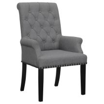 CoasterEssence 115163 Alana - Fabric Upholstered Dining Arm Chair - Gray