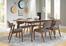 CoasterEveryday 105351-S7 Malone - 7 Piece Rectangular Dining Table Set - Dark Walnut