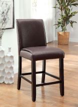 Furniture of America CM3823PC-2PK Gladstone - Counter Height Chair (Set of 2) - Dark Walnut