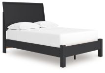 Ashley Furniture B1013B25 Danziar - Full Panel Bed With Low Footboard - Black