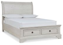 Ashley Furniture B742B13 Ashley Furniture B742B13 Robbinsdale - Full Sleigh Storage Bed - Antique White