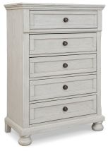 Signature Design by Ashley® B742-45 Robbinsdale - Antique White - Five Drawer Chest - Youth