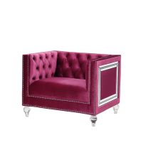 ACME LV01402 Heibero - Chair - Burgundy Velvet