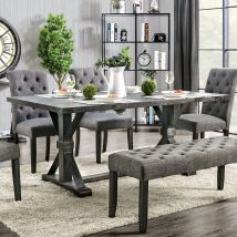 Furniture of America CM3735T Alfred - Dining Table - Antique Black