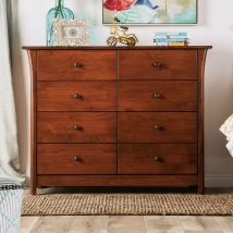 Furniture of America FOA7603C-8D Keizer - 8 Drawer Chest - Dark Cherry