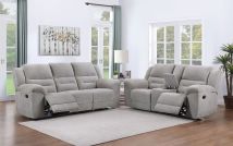 Coaster Fine Furniture 602551-S2 Gilson - 2 Piece Chenille Upholstered Sofa Set - Gray