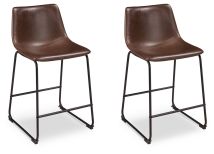 Ashley Furniture D372-124 Centiar - Upholstered Barstool (Set of 2) - Brown